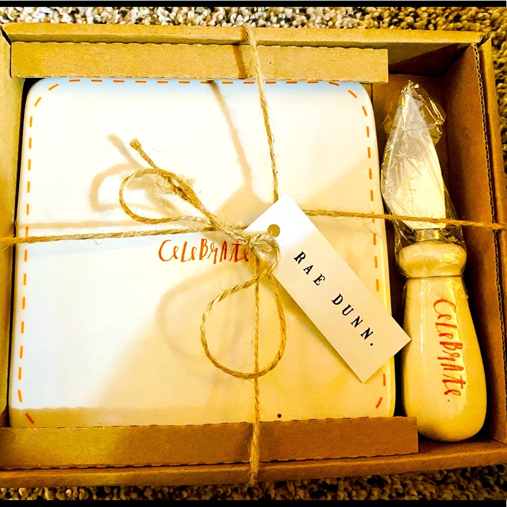 Rae Dunn “Celebrate” Serving Bundle